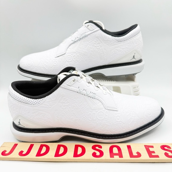 Nike Air Jordan ADG 5 Low White Black Golf Shoes FQ7874-102 Men’s Sz 9.5 NEW main image 5